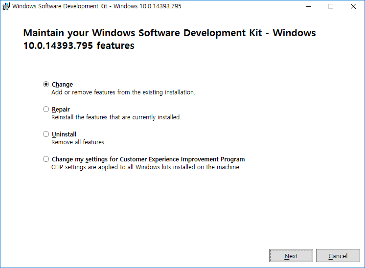 Maintain your Windows Software Development Kit