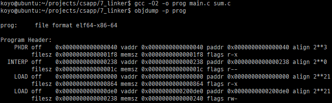 Program header