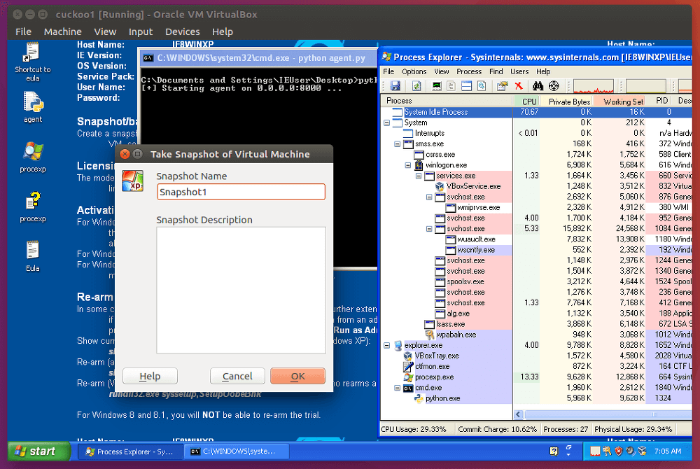 Take Snapshot of Virtual Machine